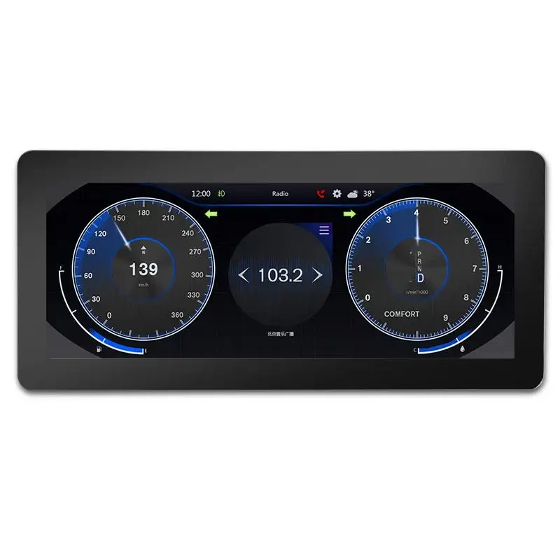 IPS obrazovka 12,3palcový Tft LCD panel s LCD displejem 1920x720 Lvds
